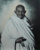 Mahatma Gandhi - 81 x 100 cm